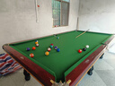 都格【送货包安装】台球桌标准型大理石成人家用中美式高档球房用黑八 九尺棕色【豪配中纤维板面】（不包安装） 实拍图
