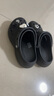 卡骆驰crocs贝雅云彩女士洞洞鞋户外休闲鞋|208186 黑色-001(含智必星) 35 (220mm) 实拍图