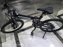 EROADE伊诺德山地车铝合金折叠自行车成人男女油碟便携旅行车变速越野车 黑色【经典款】全铝合金-碟刹 24寸-适合身高150-170cm 24速 实拍图