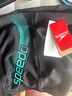 速比涛（Speedo）泳裤男动感大标弹力速干不贴身抗氯平角泳裤 中灰蓝 34 实拍图