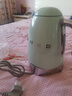 SMEG/斯麦格复古电热水壶KLF04烧水壶大容量家用不锈钢恒温养生壶泡茶热牛奶自动断电保温生日新年礼物 1.7L 淡绿色 实拍图