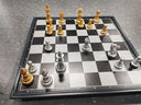 友邦（UB） 国际象棋黑白色磁性可折叠便携成人儿童学生培训教学用棋 3810A(金银色直角中号） 标配 实拍图