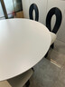 亮郦居政府补贴法式复古伸缩岩板餐桌白色家用意式轻奢窈窕圆形实木餐桌 1.2米(复古风窈窕伸缩餐桌) 实拍图