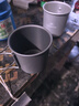 山之客（MOUNTHIKE） 户外铝合金杯子 精致露营水杯便携可折叠喝茶杯饮具装备 2只杯子【一黑灰一银】 实拍图
