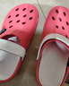 回力 Warrior 凉拖休闲情侣款拖鞋透气户外百搭包头沙滩鞋透气轻便洞洞鞋 049 红色 37 实拍图