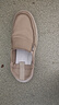 百丽透气休闲布鞋男25款夏一脚蹬懒人鞋A2095BM5 杏色 40 实拍图