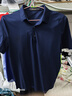 雅戈尔（YOUNGOR）短袖POLO衫男扁机领长绒棉冰凉丝清凉透气POLO衫新品 VSPC533033FCA藏青色 M 实拍图