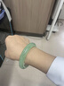 芳晓 缅甸冰种贵妃玉手镯圆条飘绿飘花冰种老坑正圈翡翠处理手镯女款 57-58mm 实拍图