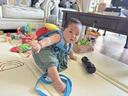 zoy zoii儿童牵引包男女孩防走失背包幼儿书包出游双肩包可爱儿童节礼物 实拍图