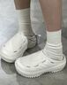 adidas 波波凉鞋 OZWAVE CLOG稳定缓震回弹厚底老爹拖鞋阿迪达斯   矾土棕   42 实拍图