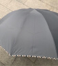 天堂 加大雨伞三折 晴雨两用商务伞经典格纹10骨大雨伞男女 天际灰 实拍图