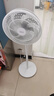美的（Midea）【品质推荐】七叶轻音柔风电风扇/家用省电落地扇/台式电扇/广角摇头节能宿舍小型风扇 SAE35CA 实拍图