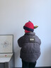 牧萌儿童帽子秋冬季护耳男女童保暖毛线针织帽宝宝学生时尚童帽 红色 实拍图