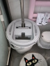 五月花平板拖把33CM杆长124CM2配布刮刮桶懒人免手洗拖地神器家用一拖净 实拍图