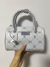Kappa卡帕 新款女式单肩斜挎包时尚百搭波士顿包包通勤老花手提包 海盐灰 实拍图