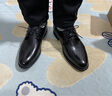七匹狼皮鞋男内增高商务休闲鞋头层牛皮正装鞋真皮系带休闲鞋子男士婚鞋 黑色（四季款） 42 实拍图