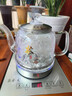 茶会友全自动上水电热水壶 茶台烧水壶 电茶壶煮泡茶家用办公一体茶桌嵌入式茶具电茶炉套装 1L 轻奢银-底部上水消毒款（37*20cm） 实拍图