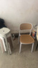 虞萌馨迪餐椅简约现代轻奢椅子家用靠背椅北欧餐桌椅麻将椅咖啡椅酒店凳子 白面+灰背+套金腿 实拍图