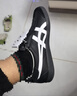 Onitsuka Tiger鬼塚虎德训懒人鞋男女 春夏懒人运动休闲鞋TOKUTEN SLIP-ON 黑色 36 实拍图