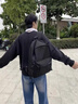 联想（Lenovo）双肩包初高中大学生书包休闲旅行背包出差电脑包潮男女运动旅行通勤轻量黑色背包【升级面料】 实拍图