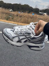 亚瑟士ASICS运动休闲鞋男女同款复古老爹鞋透气慢跑鞋运动鞋 GEL-1090 白色/银色 39.5 实拍图