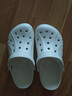 crocs卡骆驰洞洞鞋贝雅男鞋女鞋轻便耐磨一脚蹬拖鞋休闲鞋|10126 白-100 37 /38(230mm) 实拍图