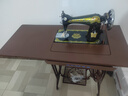 蝴蝶牌（BUTTERFLY）上海老式缝纫机家用台式脚踏电动机头飞人裁缝衣车机架升级加厚 蓝蝴蝶+棕色台板+铸铁机架 实拍图