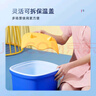 蓓慈 (beici)306足浴盆泡脚盆儿童家用塑料按摩洗脚盆足浴桶三层保温泡脚桶萌萌哒送孩子礼物 卡波蓝（升级硅胶按摩垫款） 儿童礼物 实拍图