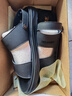 木林森男士真皮凉鞋2025新款夏季运动款高端外穿凉拖两用沙滩鞋男 黑色 运动鞋码，脚宽胖选大一码 42 实拍图
