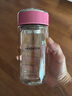 希诺双层玻璃杯家用办公水杯女高颜值过滤泡茶杯子XN-9330粉色 200mL 实拍图