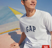 GAP男女装春季款纯棉字母logo短袖T恤常规上衣美版570044 白色 XS 美码 S亚洲码175/88A 【偏小，建议选大一码】 实拍图