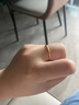 中国珠宝黄金戒指女足金素圈戒指古法光面金戒指送女友老婆情人节生日礼物 光面10圈口约0.3克（单只） 实拍图