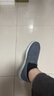 布舍元青年透气平底休闲鞋一脚蹬帆布板鞋老北京布鞋男411-1728 蓝色44 实拍图
