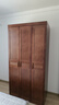 木缇森中式胡桃木实木衣柜卧室大容量储物挂衣收纳柜现代简易出租屋衣橱 五门衣柜 实拍图
