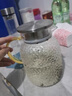 富光耐热玻璃凉水壶大容量家用果汁杯花茶杯茶壶冷水壶锤纹壶1200ML 实拍图