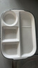 拜杰陶瓷减脂分餐盘快餐盘学生餐盒分格月子餐具一人食早餐盘盘子12寸 实拍图