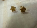 周六福足金999黄金耳钉女款小金花计价AA095065 约2.26g 一对生日礼物 晒单实拍图