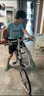 大行（DAHON）D10折叠自行车20英寸10速成人复古风单车HAC003 蓝紫幻彩  实拍图