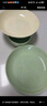 佩尔森（CERAMICS）新款酸菜鱼大盆碗双耳汤碗大号家用水煮鱼小龙虾专用碗汤盆 12英寸双耳大盆碗-奶绿色+奶油勺 1英寸双耳 实拍图