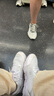 特步运动鞋跑鞋冬季网面透气轻便跑步鞋女鞋休闲鞋子白色 实拍图