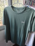 鸿星尔克短袖男夏季新款冰感速干衣跑步健身休闲百搭t恤衫运动上衣T恤男士 清新松绿-冰感ERKE 3XL 实拍图
