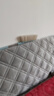 雅丽芳丝床头罩保护套加厚夹棉全包床头套罩通用床头罩木头靠背套 浅灰色菱形格 适合床头长180CM 内(夹棉防撞) 实拍图