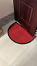 柏能别墅高端入户地垫门口脚垫户门室外地毯入户地垫 红半圆60x90cm 实拍图
