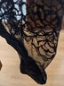 浪莎（LangSha）袜子女春夏季薄款纯棉底短筒浅口袜花边袜蕾丝百搭ins潮 蕾丝花边袜黑色5双 实拍图