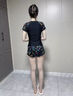 361°泳衣女分体保守遮肉显瘦女士泳衣大码防晒透气快干温泉泳装两件套 实拍图