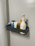 蓝藤旋转吸盘浴室置物架卫生间厕所洗漱台洗澡间免打孔壁挂收纳架子 单层29CM【无杆无钩】 实拍图