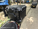 星骑侠裂行pcx160摩托车尾箱uy125uu铝合金尾箱巧格i电动车小牛n1后备箱 55L黑版花+内衬+车贴+不锈钢底座 实拍图