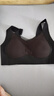 猫人软支撑内衣女大胸显小背心式文胸无痕无钢圈性感聚拢运动胸罩黑L 实拍图