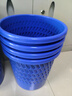 齐心（COMIX）直径25.5cm耐用经济型圆纸篓/清洁桶/垃圾桶 蓝色 办公文具 L202 实拍图