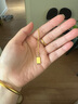 周大福 金条金砖吊坠项链套链(工费880)40cm约7.4g F226470礼物 实拍图